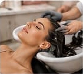 Relaxing hair wash